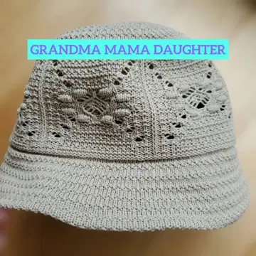 새상품급 GRANDMA MAMA DAUGHTER 박스 햇 베이지