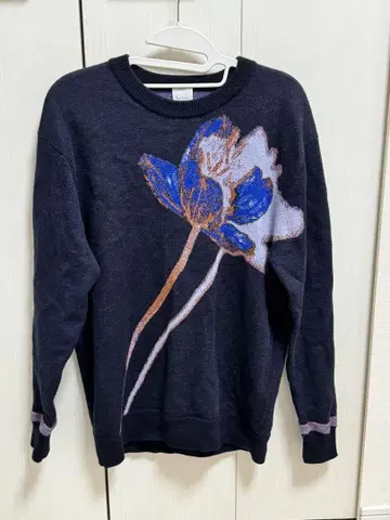 Paul Smith 꽃무늬 스웨터 M 네이비