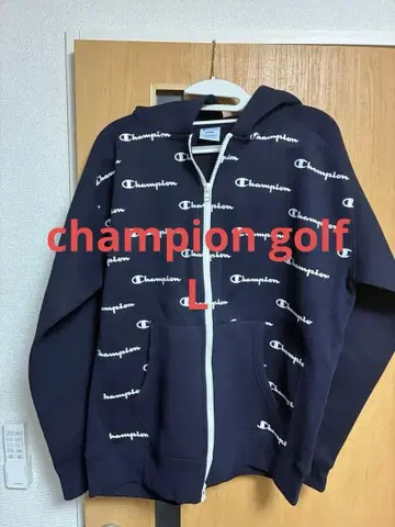미사용 챔피온 골프 가을/겨울 후드티 네이비 사이즈 L