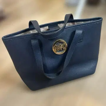MICHAEL KORS 핸드백 미니 토트 네이비 MK 로고