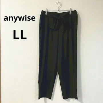 택 포함 중고품 에니와이즈 슬랙스 LL 블랙 허리밴딩