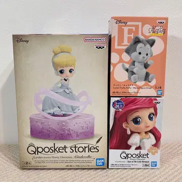 Qposket 디즈니 신데렐라 아리엘 피가로 프라이스