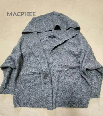 MACPHEE 후데트 니트 가디건