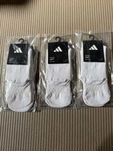 adidas 러닝 양말 3족 세트 M (25-27cm) 미사용품