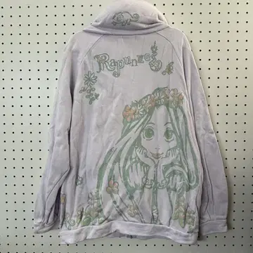 디즈니 라푼젤 맨투맨 블루종 레어 백 프린트 L 사이즈