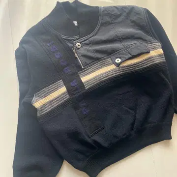 90s 빈티지 디자인 아트 니트 풀오버