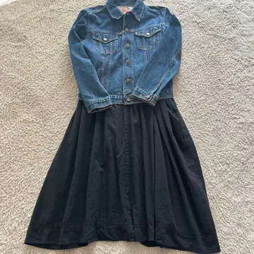 Samansa Mos2 사만사 모스모스 핀턱 프론트 오픈 원피스 블랙