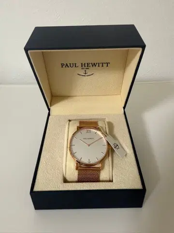 PAUL HEWITT 로즈 골드 메쉬 시계