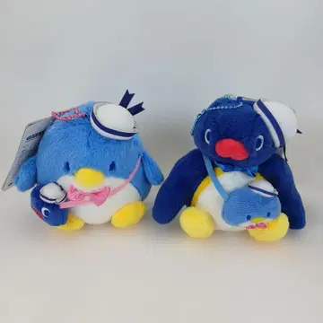 턱시도샘 핑구 콜라보 마스코트 키링 봉제 인형 세트