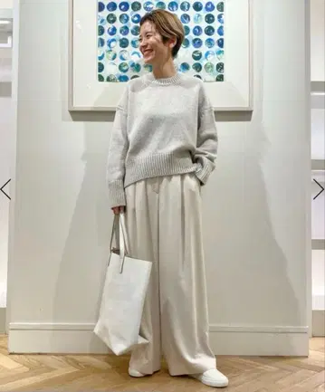 GALERIE VIE 파인 울 니트