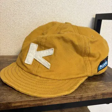 KAVU 머스타드 캡 K 자수
