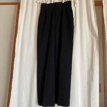 블랙 와이드 팬츠 캐주얼