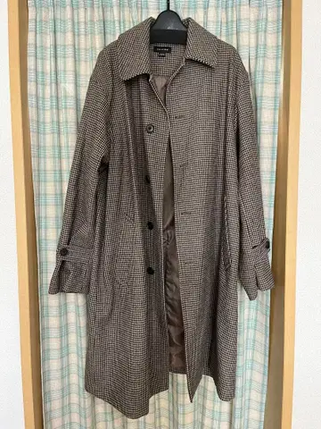 [ confirm ] 체크 스텐카라 코트