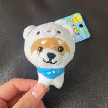 [ 새상품 여행하는 마메시바 ] 홋카이도 한정 북극곰 시바견 키링