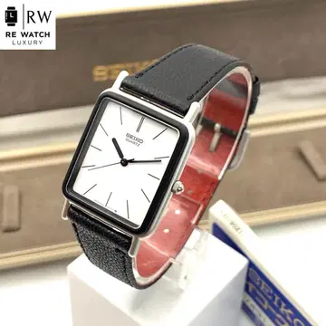 7-4361 SEIKO 9021-5070 쿼츠 손목시계 화이트/블랙