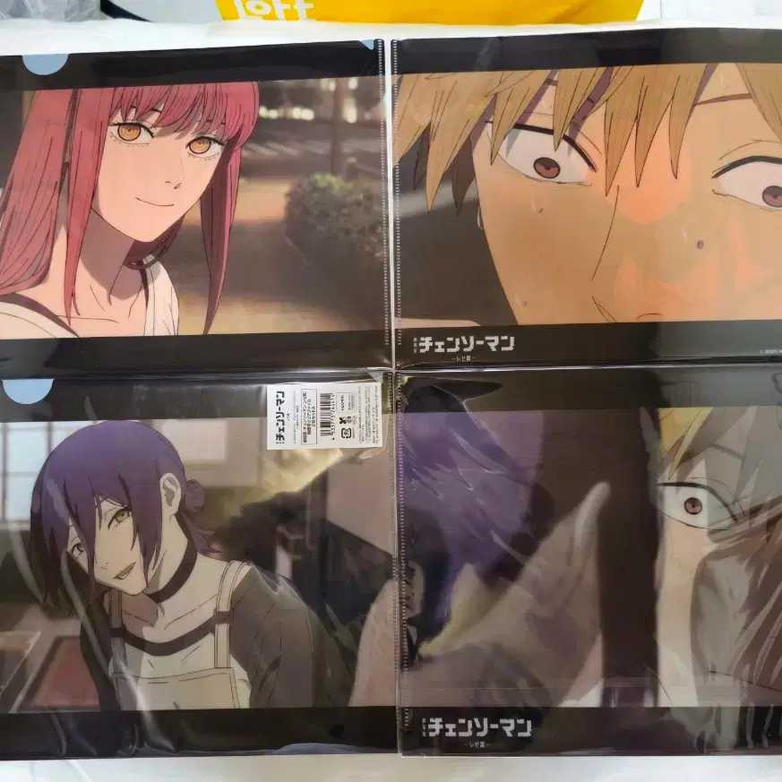 (Bulk) Chainsaw Man Movie Version Reze Arc A4 Clear File Reze Makima Denji Goods