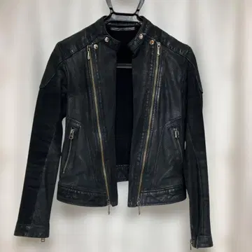 [ 가격 인하 ] 14th Addiction 시어링 가죽 라이더 자켓