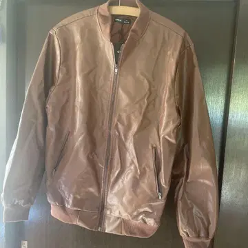 SHEIN 브라운 봄버 자켓 M
