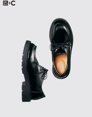 가격 인하 불가 UNIQLO C 가죽 신발 로퍼 레이스업 슈즈 24cm