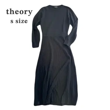 Theory 캐시미어 블렌드 니트 원피스 블랙 S