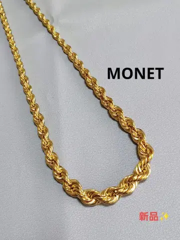 N.07 MONET 골드 트위스트 디자인 라운드 목걸이