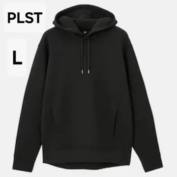 플라스테 PLST 라이트 벌룬 릴랙스 후드티 블랙 L