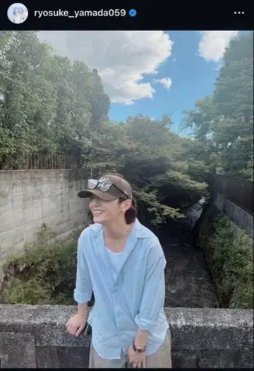 BASICK NY 로고 블랙 캡 야마다 료스케