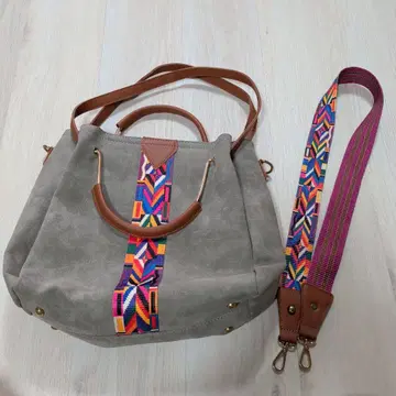 그레이 스웨이드풍 백