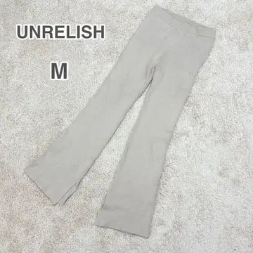 UNRELISH 니트 팬츠 와이드 슬릿 ( M ) 슬림 타이트 캐주얼