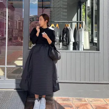 rosymonster 보더 퀼팅 도킹 원피스