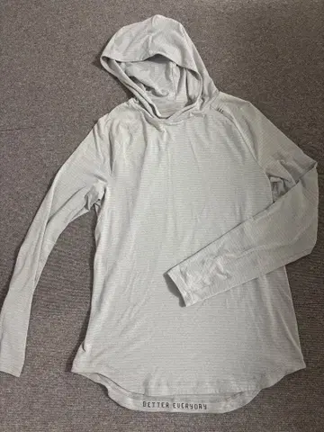Lululemon 후드 부착 긴팔 T셔츠 라이트 그레이 남성용 새상품급