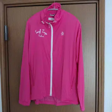 먼싱웨어 핑크 풀 지퍼 L