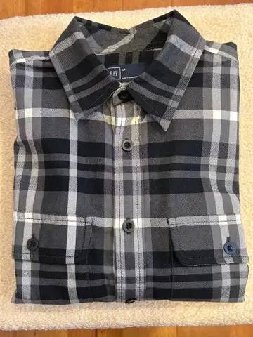 GAP 체크 셔츠 XS