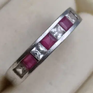 25호 루비 반지 SILVER 925 각인 ~정열과 빛의 조화~