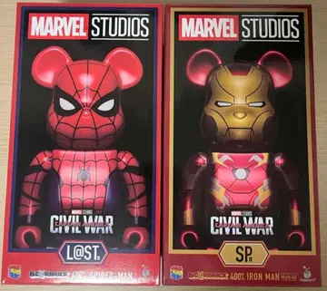 BE@RBRICK 스파이더맨 아이언맨 400%