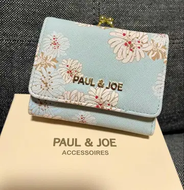 PAUL & JOE 꽃무늬 3단 폴더형 지갑