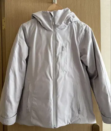 유니클로 하이브리드 다운 파카 라이트 그레이 자켓 겨울 아우터