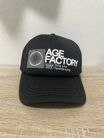 AGE FACTORY 메쉬 캡 블랙
