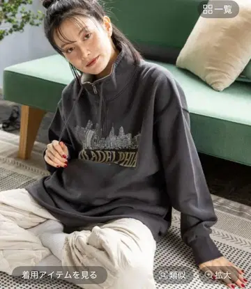 니코앤드 - 수베니어 하프 지퍼 풀오버