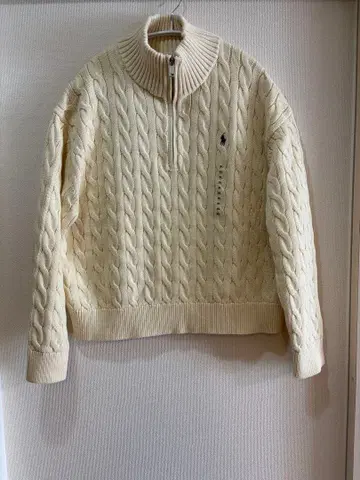 택 포함 미사용 새상품 폴로 랄프 로렌 케이블 니트 XL