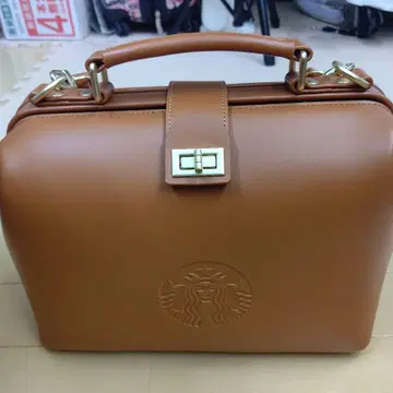 스타벅스 로고 숄더백 브라운