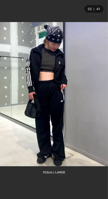 adidas 캐주얼 팬츠 블랙 네이비 L