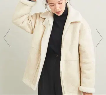 보아 페이크 무스탕 리버서블 블루종