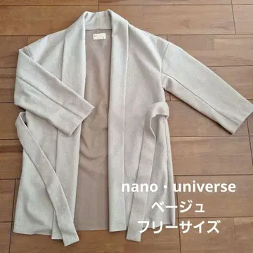 NANO universe LB04 베이지 롱 코트