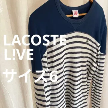 LACOSTE L!VE 보더 절개 맨투맨 6