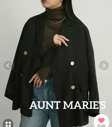 AUNT MARIE'S 테일러드 자켓 블랙