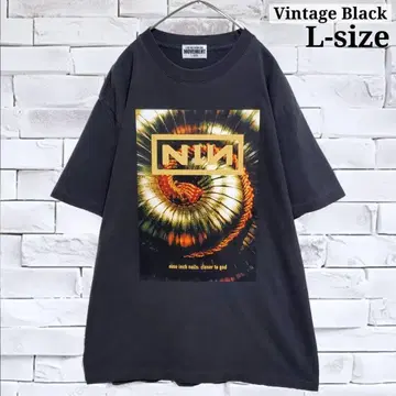 [새상품] Nine Inch Nails 빈티지 블랙 티셔츠 Black2