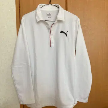 PUMA 골프 화이트 긴팔 T셔츠 새상품급 L