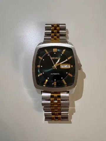 SEIKO 자동 와인딩 손목시계 그린 다이얼