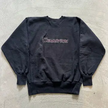 90s 리버스 위브 레어 블랙 자수 택 멕시코제